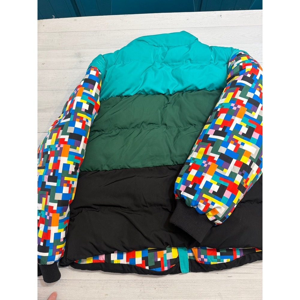 Lego X Target Collection Puffer Jacket Vest Green Stripe adult large - Picture 12 of 12